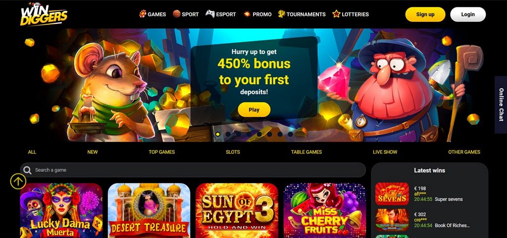 Win Diggers Gambling Enterprise